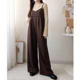 やさしさ香る秋冬レイヤード。キャミデザインワイドサロペットパンツ | Classical Elf  | 詳細画像26 