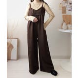 やさしさ香る秋冬レイヤード。キャミデザインワイドサロペットパンツ | Classical Elf  | 詳細画像27 