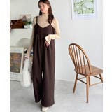 やさしさ香る秋冬レイヤード。キャミデザインワイドサロペットパンツ | Classical Elf  | 詳細画像37 