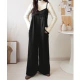 やさしさ香る秋冬レイヤード。キャミデザインワイドサロペットパンツ | Classical Elf  | 詳細画像2 