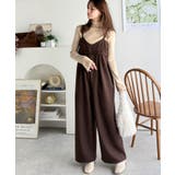 やさしさ香る秋冬レイヤード。キャミデザインワイドサロペットパンツ | Classical Elf  | 詳細画像38 