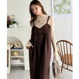 やさしさ香る秋冬レイヤード。キャミデザインワイドサロペットパンツ | Classical Elf  | 詳細画像39 