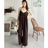 やさしさ香る秋冬レイヤード。キャミデザインワイドサロペットパンツ | Classical Elf  | 詳細画像44 