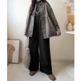 やさしさ香る秋冬レイヤード。キャミデザインワイドサロペットパンツ | Classical Elf  | 詳細画像5 