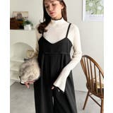 やさしさ香る秋冬レイヤード。キャミデザインワイドサロペットパンツ | Classical Elf  | 詳細画像7 