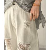 レースにキュン!ラフに攻めて。綿100% レース付きダメージデニムカーブパンツ | Classical Elf | 詳細画像25