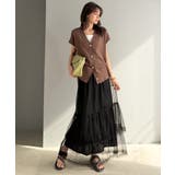 甘すぎない大人のバランス。シンプル合わせでも映える。フリルティアードチュールスカ… | Classical Elf  | 詳細画像15 