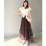 甘すぎない大人のバランス。シンプル合わせでも映える。フリルティアードチュールスカ… | Classical Elf  | 詳細画像22 