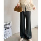 チャコール | 虜になるストレッチが、どんな動きにも心地よくフィット。ジョーゼットフレアスラック… | Classical Elf