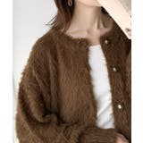 表情豊かな上品ニット。2wayフェザーニットカーデ | Classical Elf  | 詳細画像2 