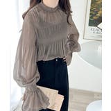 大人の魅力溢れるシアートップス。プリーツシアーインナー | Classical Elf | 詳細画像12