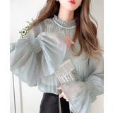 グリーン | 大人の魅力溢れるシアートップス。プリーツシアーインナー | Classical Elf