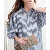 爽やかふんわりテイスト。タック入りボリュームスリーブ胸刺繍サッカーシャツ | Classical Elf | 詳細画像4