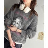 インパクト抜群！主役級トップス。人物モチーフ起毛シャギー素材ニット | Classical Elf  | 詳細画像8 