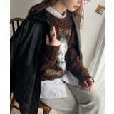 インパクト抜群！主役級トップス。人物モチーフ起毛シャギー素材ニット | Classical Elf  | 詳細画像13 