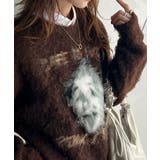 インパクト抜群！主役級トップス。人物モチーフ起毛シャギー素材ニット | Classical Elf  | 詳細画像15 