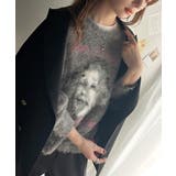 グレー | インパクト抜群！主役級トップス。人物モチーフ起毛シャギー素材ニット | Classical Elf 