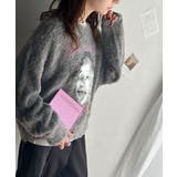 インパクト抜群！主役級トップス。人物モチーフ起毛シャギー素材ニット | Classical Elf  | 詳細画像7 