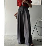 大人スタイリッシュ。ウエスト調節ホック付き美脚タックワイドパンツ | Classical Elf  | 詳細画像14 