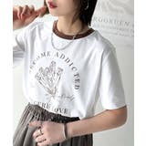 トレンドのディテールが魅力。シルケットフラワーカーブロゴリンガー半袖Tシャツ | Classical Elf  | 詳細画像20 