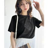 トレンドのディテールが魅力。シルケットフラワーカーブロゴリンガー半袖Tシャツ | Classical Elf  | 詳細画像26 