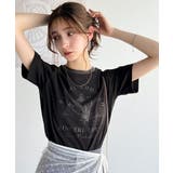 トレンドのディテールが魅力。シルケットフラワーカーブロゴリンガー半袖Tシャツ | Classical Elf  | 詳細画像30 