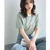 トレンドのディテールが魅力。シルケットフラワーカーブロゴリンガー半袖Tシャツ | Classical Elf  | 詳細画像37 