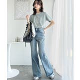 トレンドのディテールが魅力。シルケットフラワーカーブロゴリンガー半袖Tシャツ | Classical Elf  | 詳細画像40 