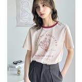 トレンドのディテールが魅力。シルケットフラワーカーブロゴリンガー半袖Tシャツ | Classical Elf  | 詳細画像41 