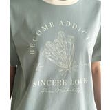 トレンドのディテールが魅力。シルケットフラワーカーブロゴリンガー半袖Tシャツ | Classical Elf  | 詳細画像51 