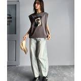 シンプルなのに着映える!お花フォトプリントシルケット加工フレンチスリーブTシャツ… | Classical Elf | 詳細画像12