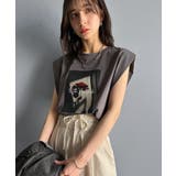シンプルなのに着映える!お花フォトプリントシルケット加工フレンチスリーブTシャツ… | Classical Elf | 詳細画像13