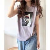 シンプルなのに着映える!お花フォトプリントシルケット加工フレンチスリーブTシャツ… | Classical Elf | 詳細画像21