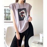 シンプルなのに着映える!お花フォトプリントシルケット加工フレンチスリーブTシャツ… | Classical Elf | 詳細画像24