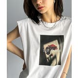 シンプルなのに着映える!お花フォトプリントシルケット加工フレンチスリーブTシャツ… | Classical Elf | 詳細画像1