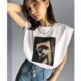 シンプルなのに着映える!お花フォトプリントシルケット加工フレンチスリーブTシャツ… | Classical Elf | 詳細画像2