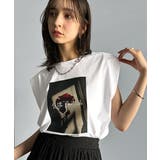 シンプルなのに着映える!お花フォトプリントシルケット加工フレンチスリーブTシャツ… | Classical Elf | 詳細画像4