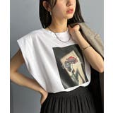 シンプルなのに着映える!お花フォトプリントシルケット加工フレンチスリーブTシャツ… | Classical Elf | 詳細画像5