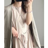 品よく映える!前後2wayシルケットファスナー使いワンピース(ロング丈) | Classical Elf | 詳細画像16