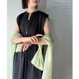 品よく映える!前後2wayシルケットファスナー使いワンピース(ロング丈) | Classical Elf | 詳細画像3