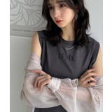春夏コーデの主役!シルケット胸元刺繍サイド裾スリット入りノースリーブカットソー | Classical Elf | 詳細画像9