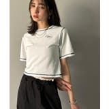 1枚で今っぽデザイン♪PAEAN刺繍配色ステッチチビTシャツ（半袖） | Classical Elf  | 詳細画像6 