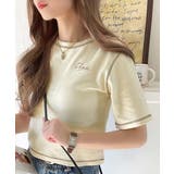 1枚で今っぽデザイン♪PAEAN刺繍配色ステッチチビTシャツ（半袖） | Classical Elf  | 詳細画像10 