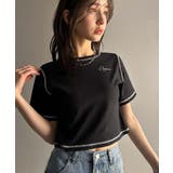 1枚で今っぽデザイン♪PAEAN刺繍配色ステッチチビTシャツ（半袖） | Classical Elf  | 詳細画像15 