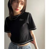 1枚で今っぽデザイン♪PAEAN刺繍配色ステッチチビTシャツ（半袖） | Classical Elf  | 詳細画像16 