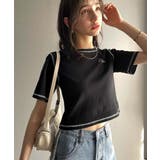 1枚で今っぽデザイン♪PAEAN刺繍配色ステッチチビTシャツ（半袖） | Classical Elf  | 詳細画像17 