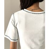 1枚で今っぽデザイン♪PAEAN刺繍配色ステッチチビTシャツ（半袖） | Classical Elf  | 詳細画像33 