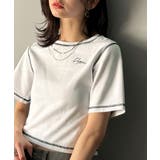 1枚で今っぽデザイン♪PAEAN刺繍配色ステッチチビTシャツ（半袖） | Classical Elf  | 詳細画像1 