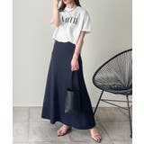 ワンランク上の大人シンプルベーシック。シルケット加工フロッキープリントTシャツ | Classical Elf | 詳細画像7
