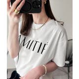 ワンランク上の大人シンプルベーシック。シルケット加工フロッキープリントTシャツ | Classical Elf | 詳細画像1